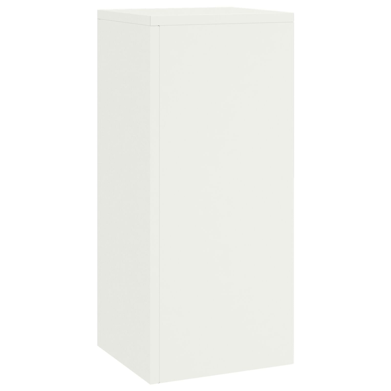 Buiten Plantstands Set Van 2 In , 24X24X55 Cm, Staal Wit 2x (55 cm)