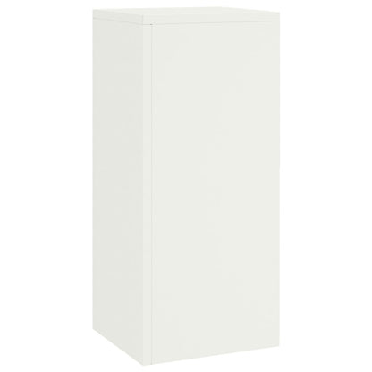 Buiten Plantstands Set Van 2 In , 24X24X55 Cm, Staal Wit 2x (55 cm)