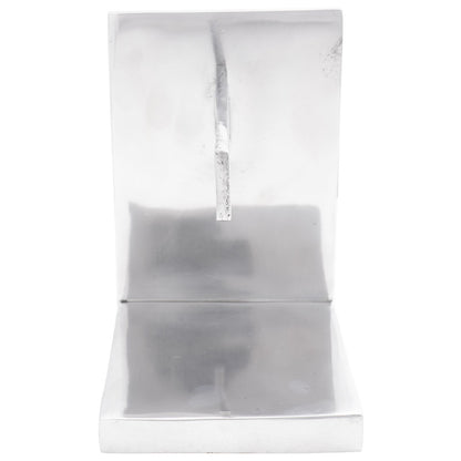 Boekensteunen 2 Stuks Zilver 11X14X17,5 Cm Aluminium Zaag