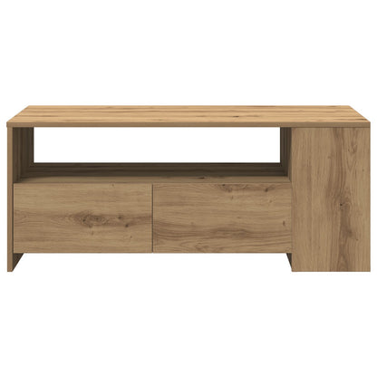 Salontafel - Artisan Eiken - 102X55X43,5 Cm - Gemaakt Van Verwerkt Hout