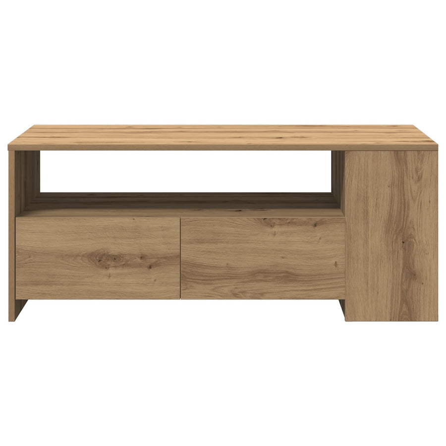 Salontafel - Artisan Eiken - 102X55X43,5 Cm - Gemaakt Van Verwerkt Hout