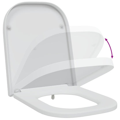 Snelsluiting Toiletbril Met Soft Close Duroplast Wit