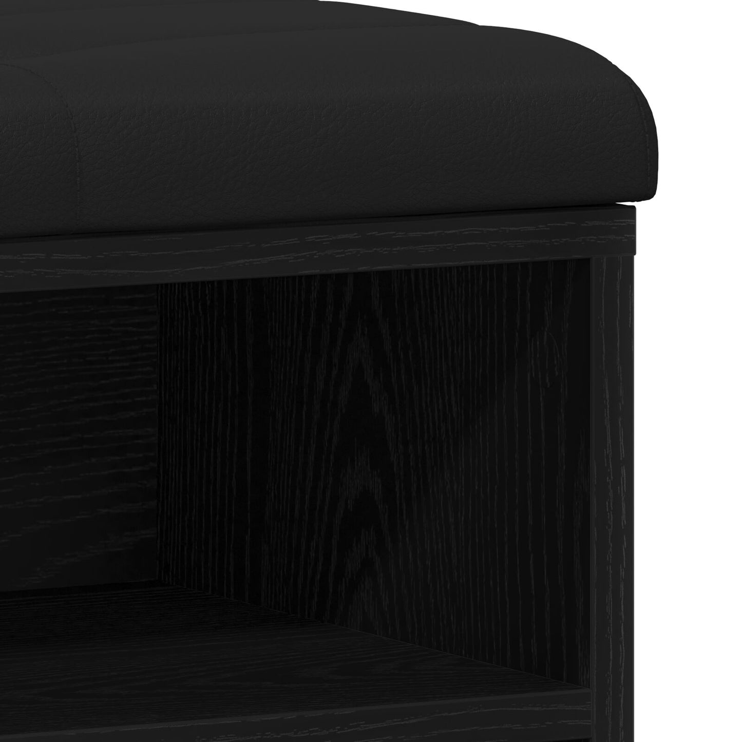 Opslagbank Engineered Wood 80 x 30 x 48 cm Zwart eiken