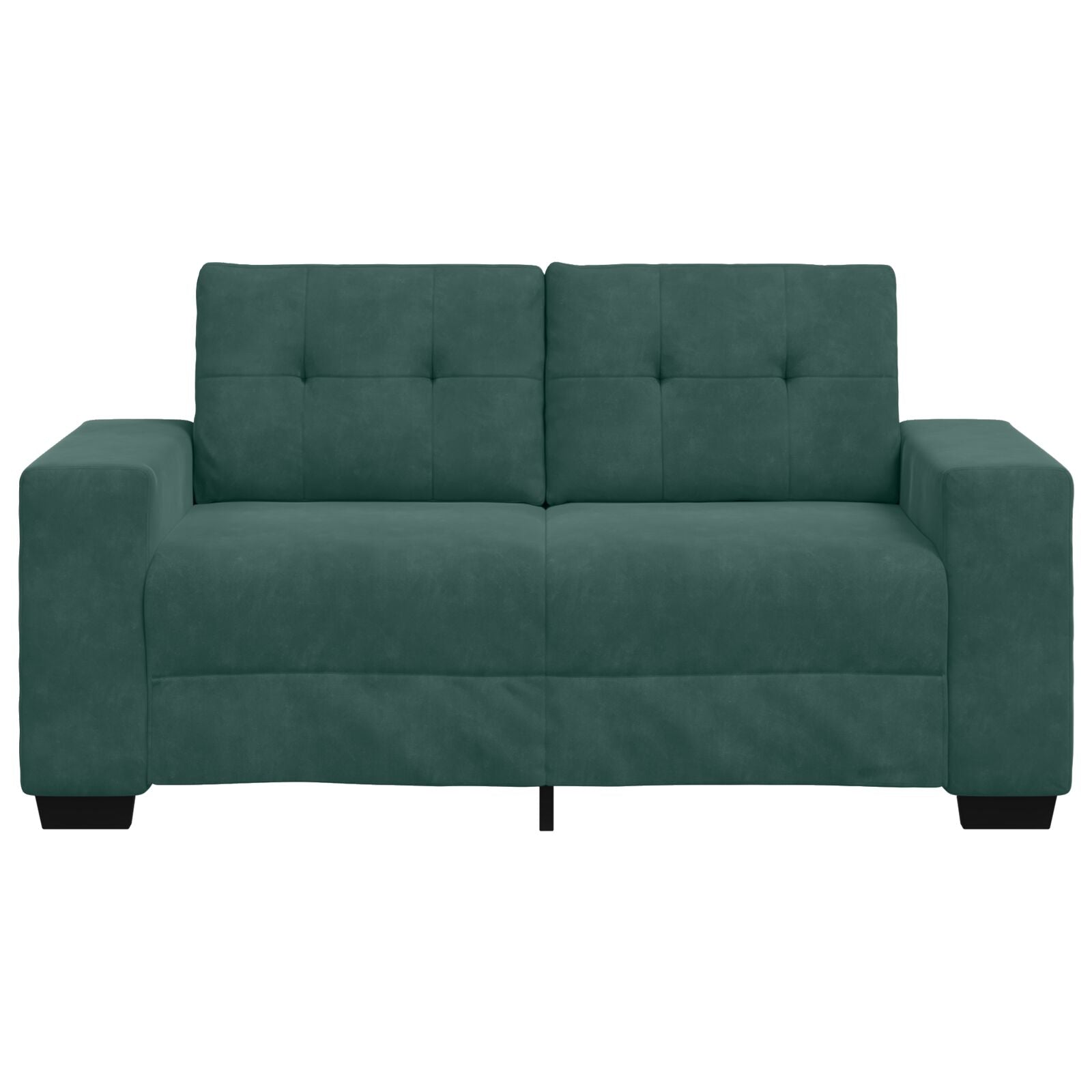 Loveseat Flaauw Fluwelen Donkergroen 120 cm