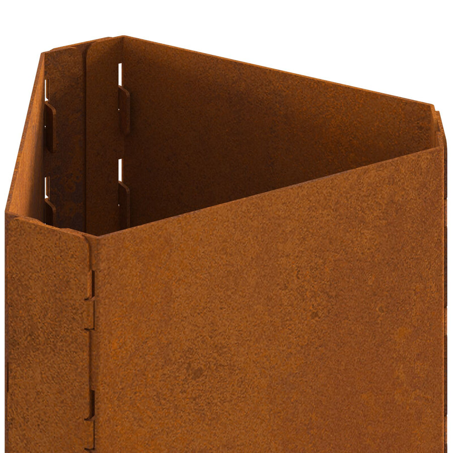 Vuurkorf Met Schouw 50X43X52 Cm Verweerd Staal Weerbestendig staal/Bruin