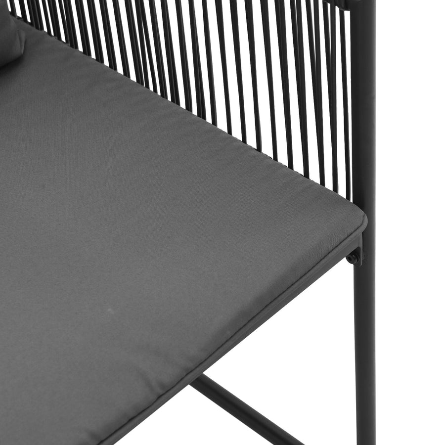 Tuinstoelen Met Kussens 4 Stuks Zwart Poly Rattan