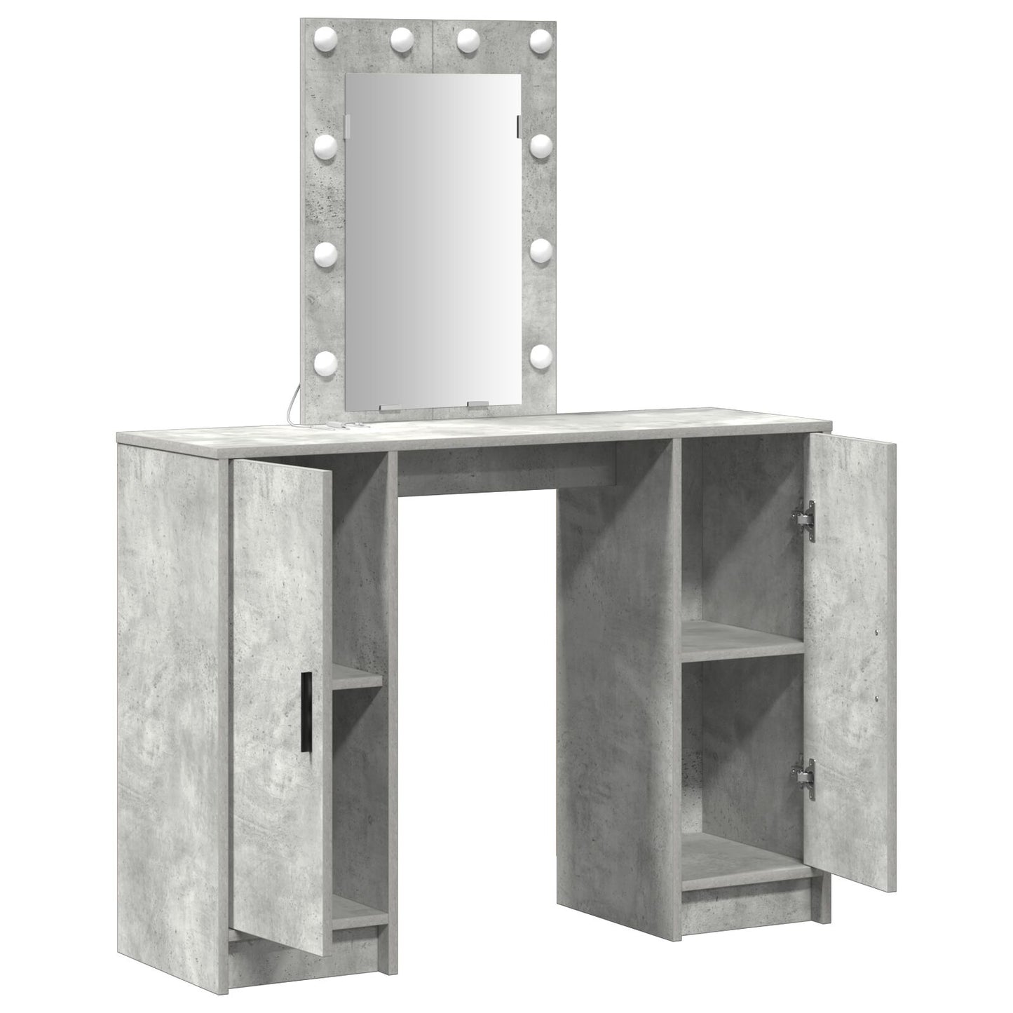 Kaptafel Met Led Verlichting Betonnen Grijs 102X33X135 Cm Beton grijs