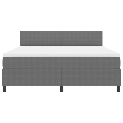 Boxspringbed Met Matras Licht Grijs Super King Corduroy Stof