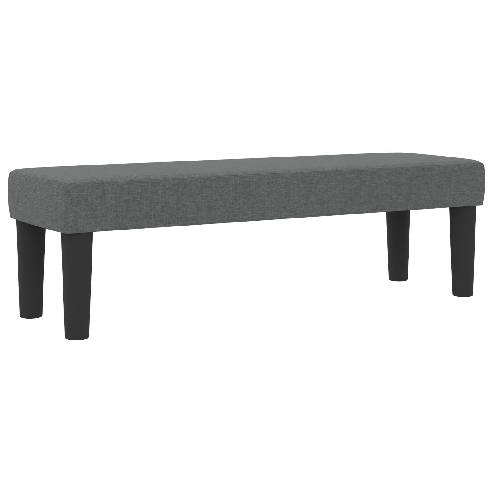 Boxspringbed Met Matras & Bank Stof Donkergrijs 180 x 200 cm Lijnen ontwerp