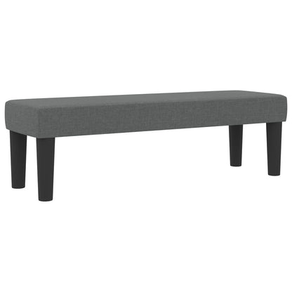 Boxspringbed Met Matras & Bank Stof Donkergrijs 180 x 200 cm Lijnen ontwerp