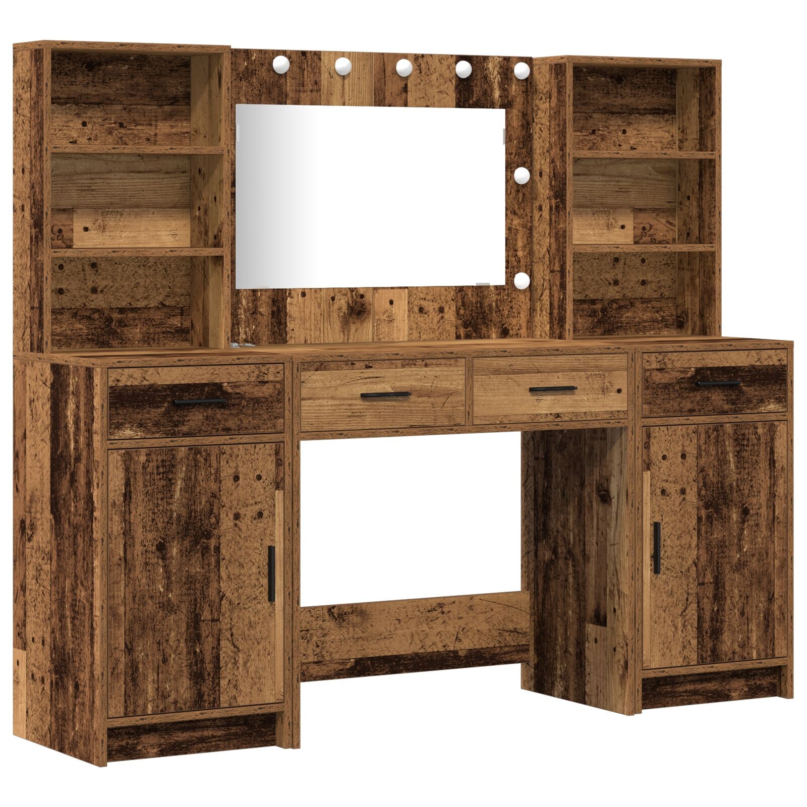3-Delige Kaptafel Set Old Wood Gemaakt Hout