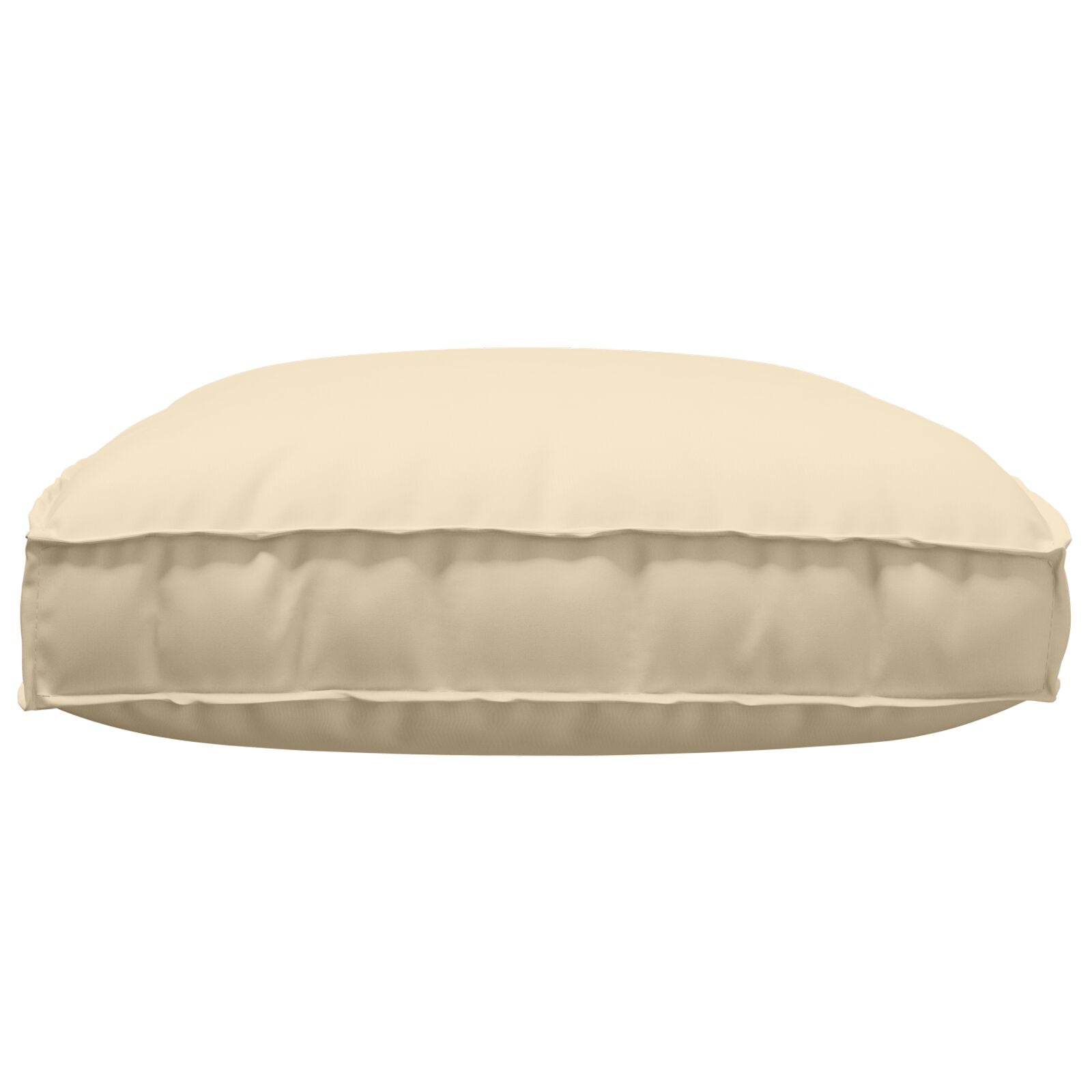 Buiten Kussen Katoen 120 X 12 X 80 Cm Afneembare Hoezen Beige