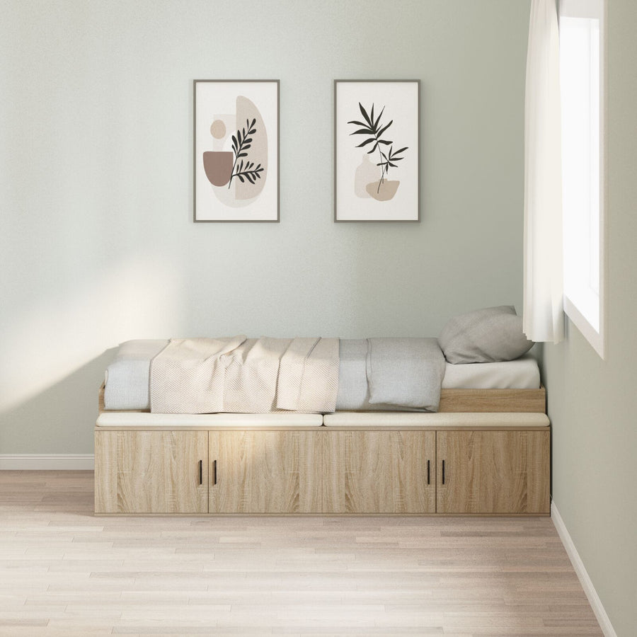 Opslagebedframe Sonoma Eik 80X200 Cm