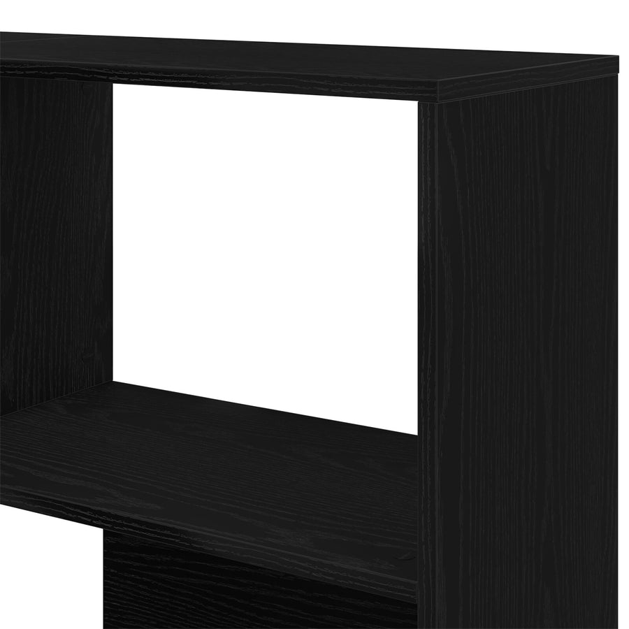 Hoekkast Zwart Eiken 140X30X140 Cm Geperst Hout