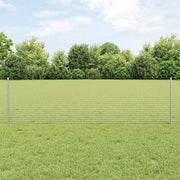 Draadhek 0.6 x 50 m staal zilver met 22 U-palen