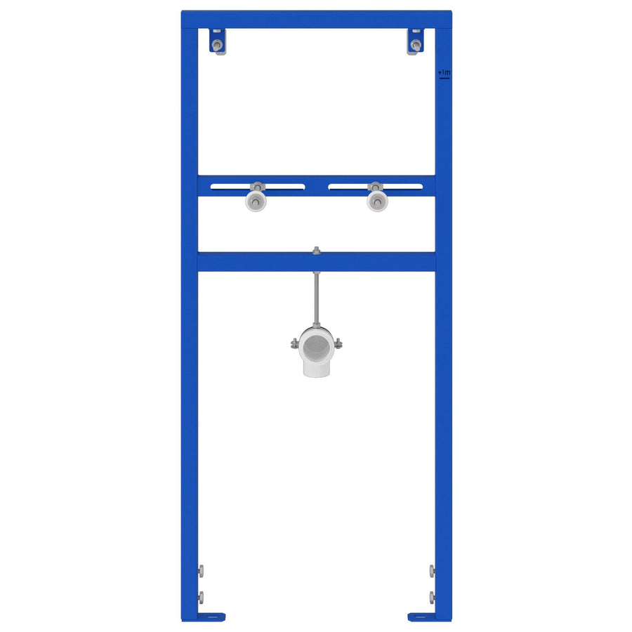 Badkamer Accessoire Bevestigingen Blauw Metaal 50 X 17.5 X 136 Cm voor wastafelsysteem