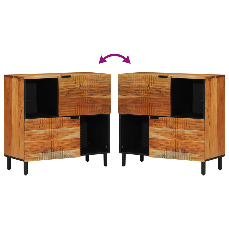 Dressoir 80X33X75 Cm Massief acaciahout