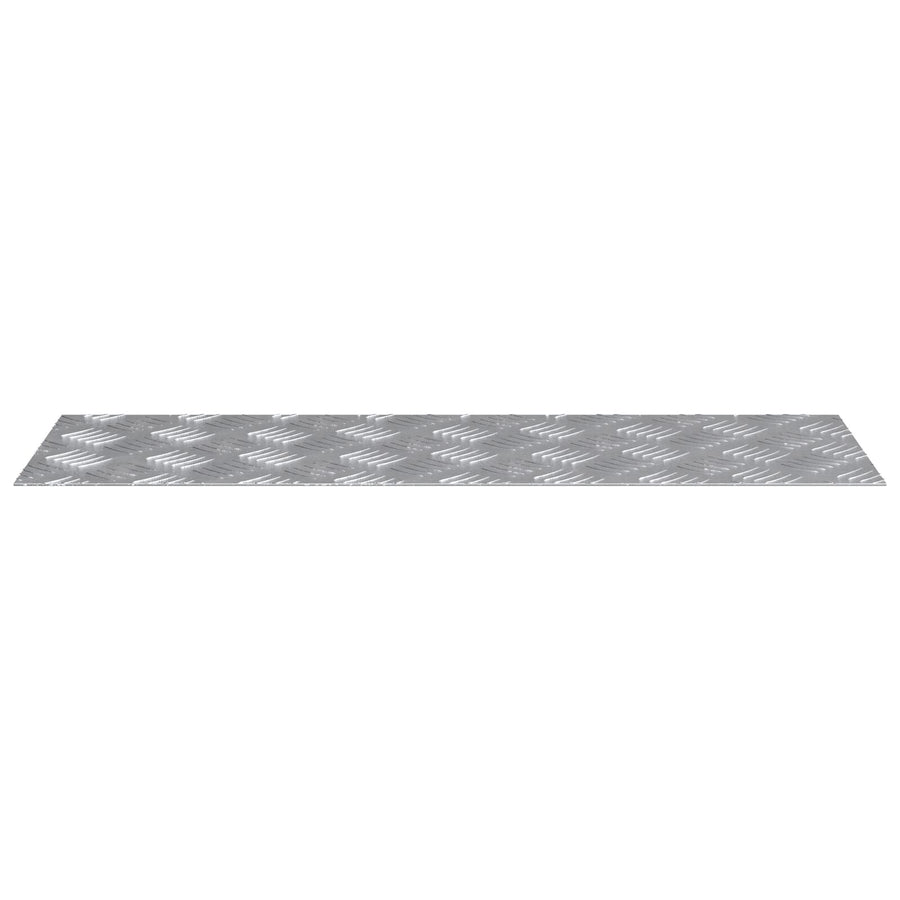 Aluminium Checkerplaten 2 Stuks Anti-Slip 75X25 Cm 75 x 25 x 0.2 cm Rechthoekig