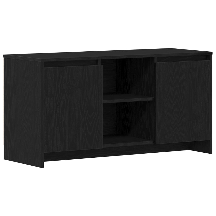 Tv-Kast Zwart Eik 102X37,5X52,5 Cm Bewerkt Hout