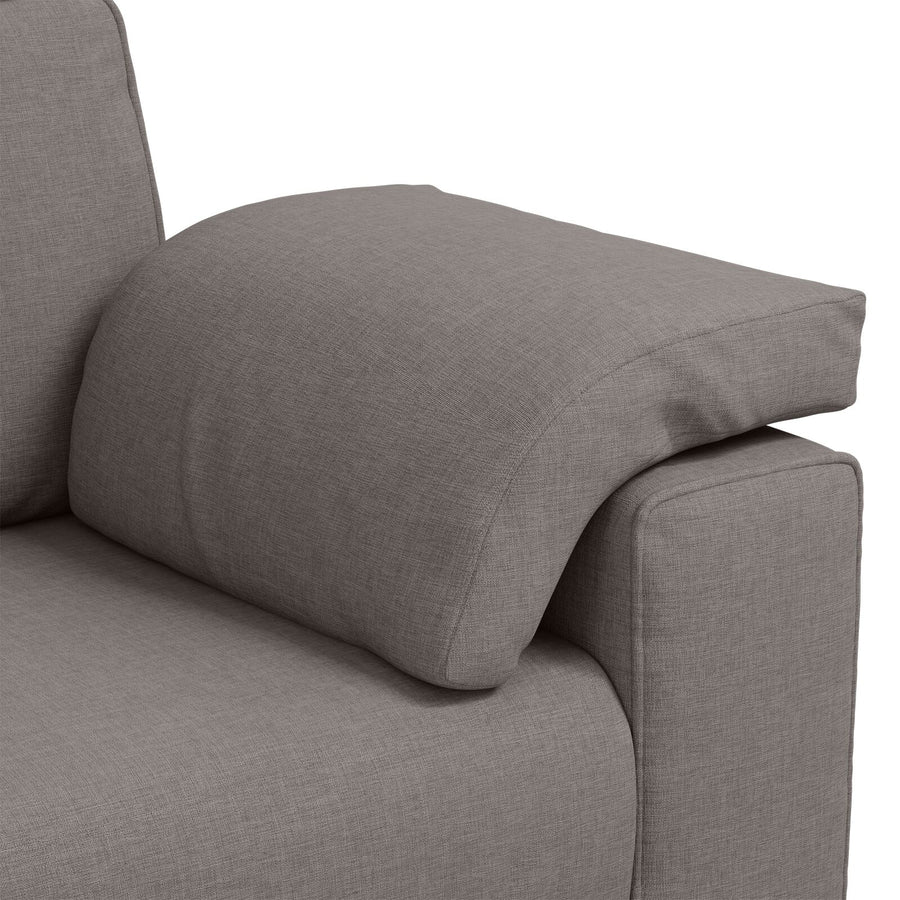 Loveseat Bank Stof Taupe 140 cm
