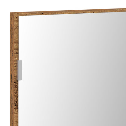 Badkamerspiegelkast Met Led-Verlichting Oude Hout 80X37 Cm