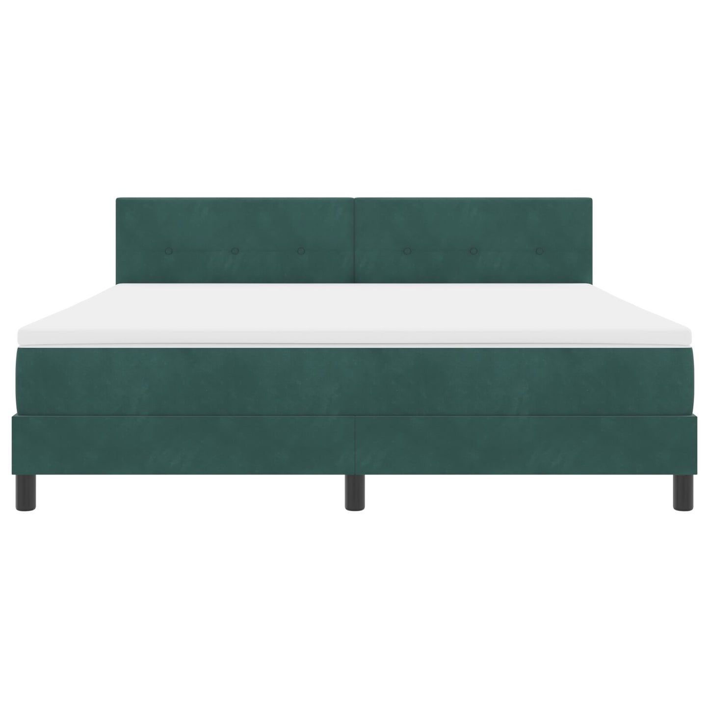 Boxspringbed Met Matras Donkergroen Super King Velvet Blauw