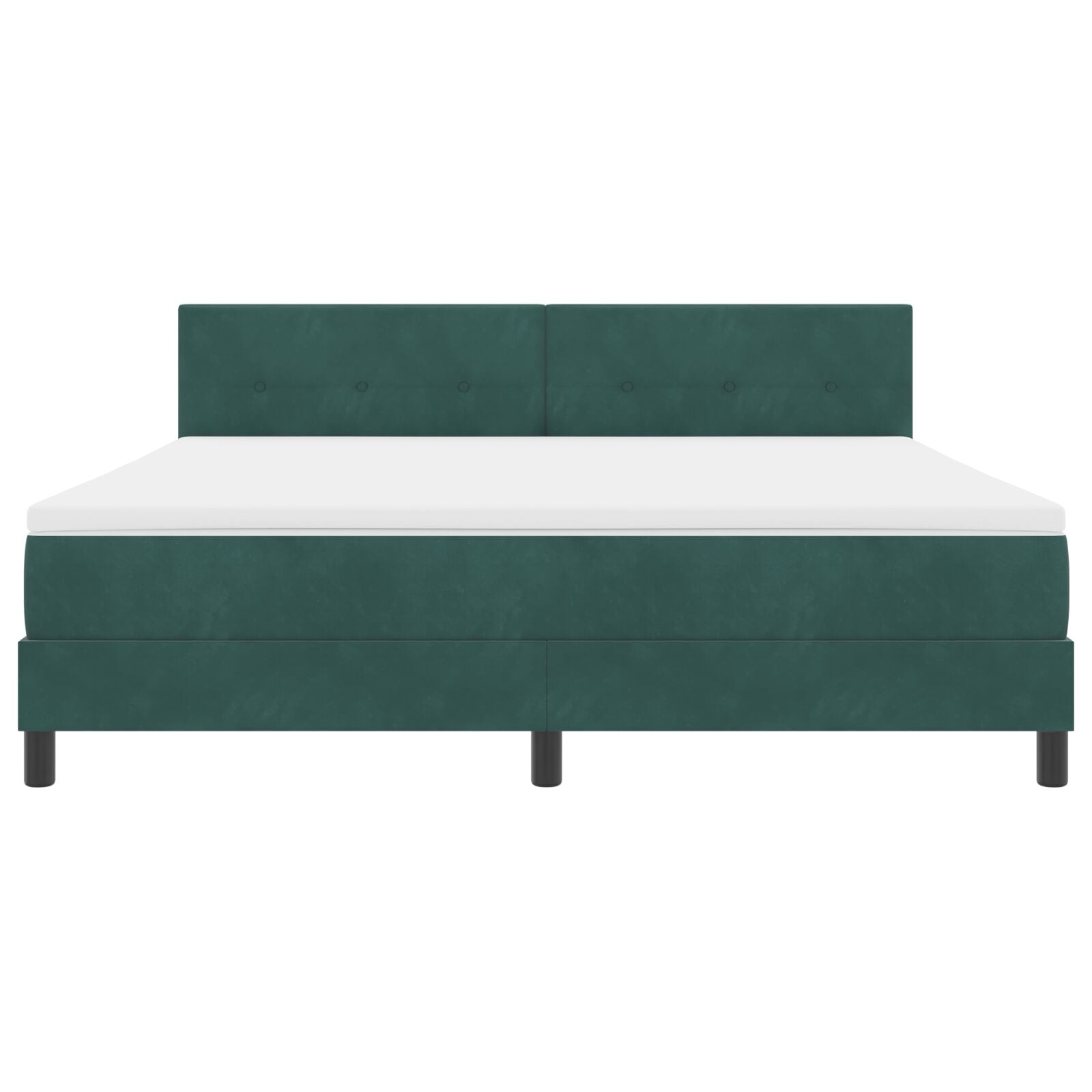 Boxspringbed Met Matras Donkergroen Super King Velvet Blauw
