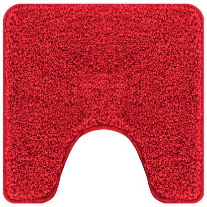 2 Delige Badmat Set Polypropeen Antislip Rood