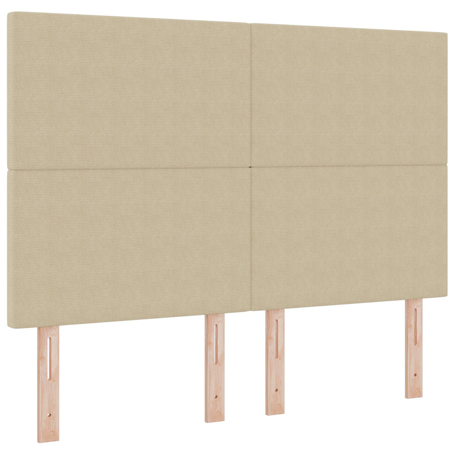 Hoofdbord Effen Ontwerp Lichtgroen Grijs 160 Cm Corduroy Stof