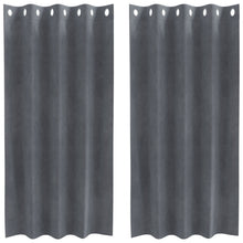 Blackout Gordijnen 2 Stuks Fluweel Super Lichtgrijs 140 x 175 cm met oogjes