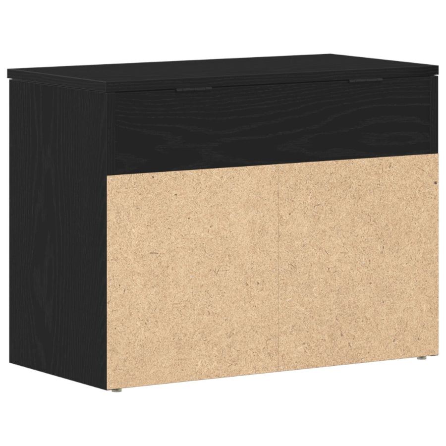 Halbank In , , Geëngineerd Hout Zwart eiken 60 x 30 x 45 cm