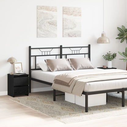 Nachtkastjes Met Lades 2 Stuks 30X30X40 Cm Zwart eiken