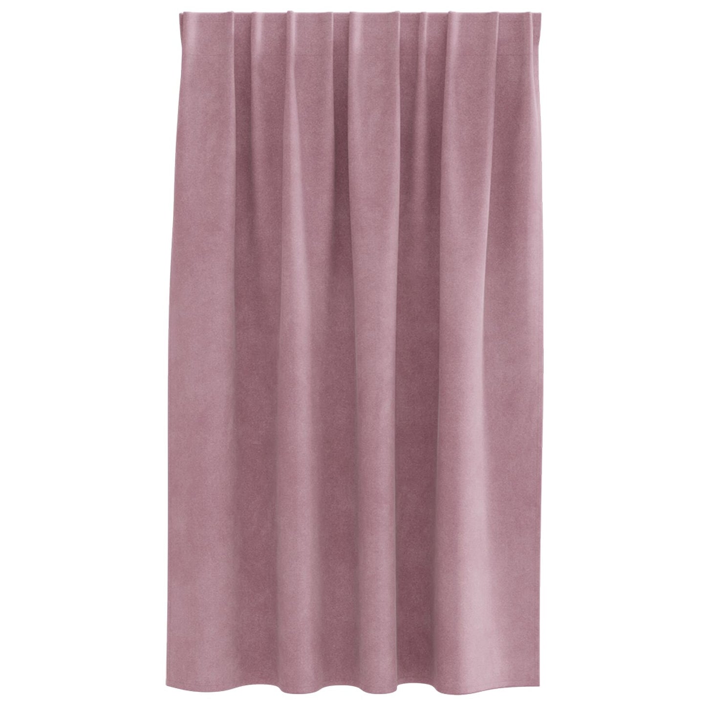 Blackout Gordijnen Met Topband 2 Stuks Velours Donkerroze 140 x 140 cm met ingenaaid tape