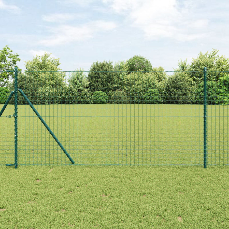 Hekpalen 52 Stks Ø32 Mm Gegalvaniseerd Staal Groen 190 cm 52x post