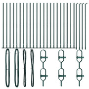 Hekpaal set 26 stuks groen 3,2x3,2x50 cm