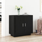 Dressoir zwart eiken 80x40x75 cm