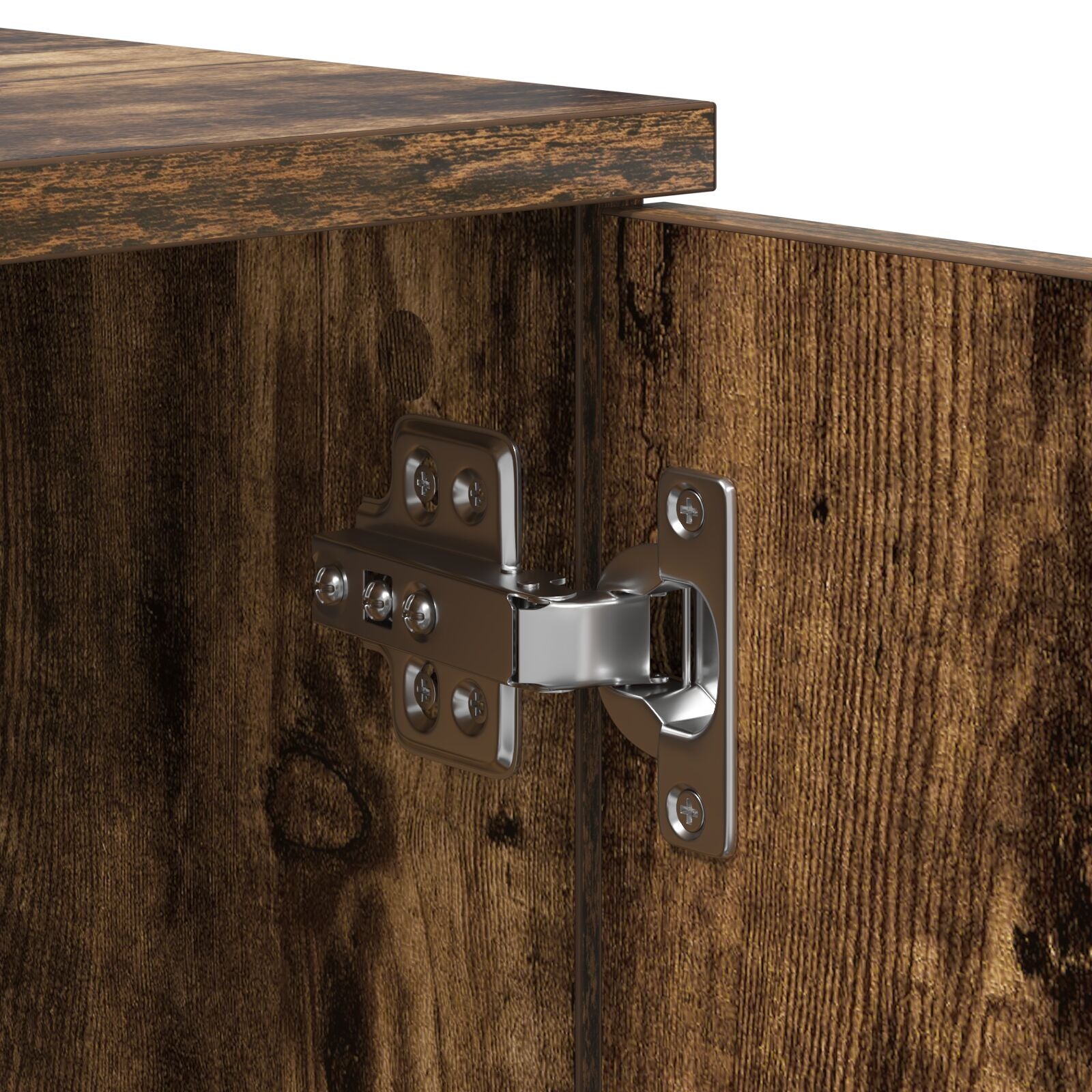 Opslagbed Gerookt Eiken 80X200 Cm