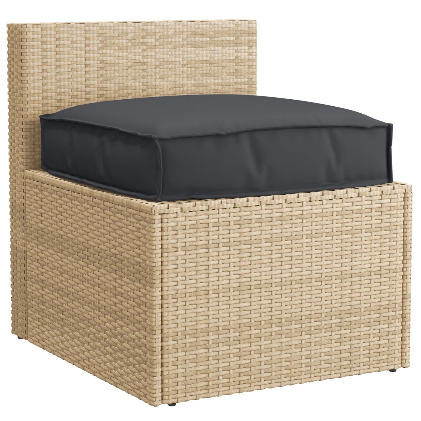 Pallet Kussen Voor Zitting 60X60X12 Cm Oxford Stof Zwart