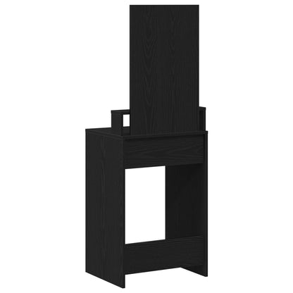 Kaptafel Met Lades Hout 50 x 41 x 140 cm Zwart eiken
