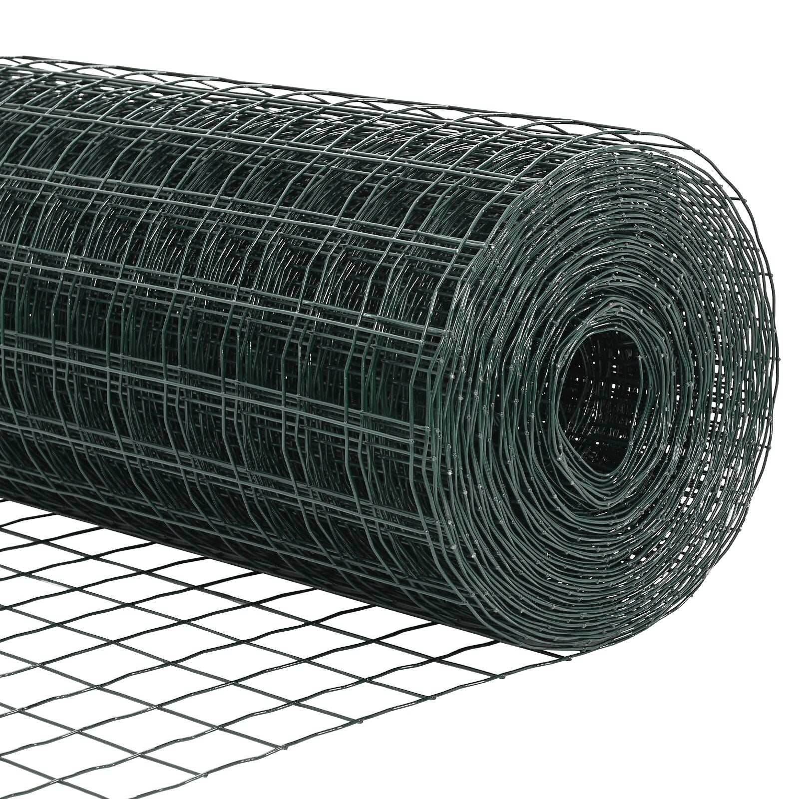 Tuin Omheining Set Set Van 2 Groen Pvc Gecoat Staal 10 X 1 M