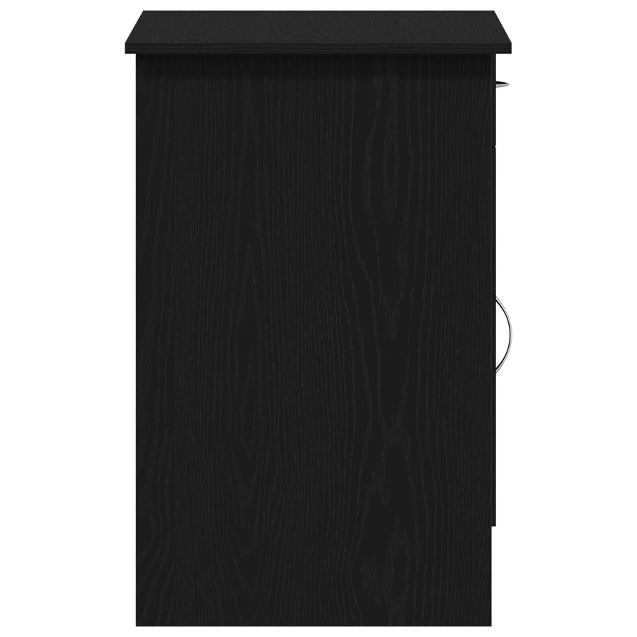 Bureau Zwart Eiken 100X50X76 Cm Enkel Hout