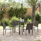 Tuinset PE Rattan 5-delig bruin