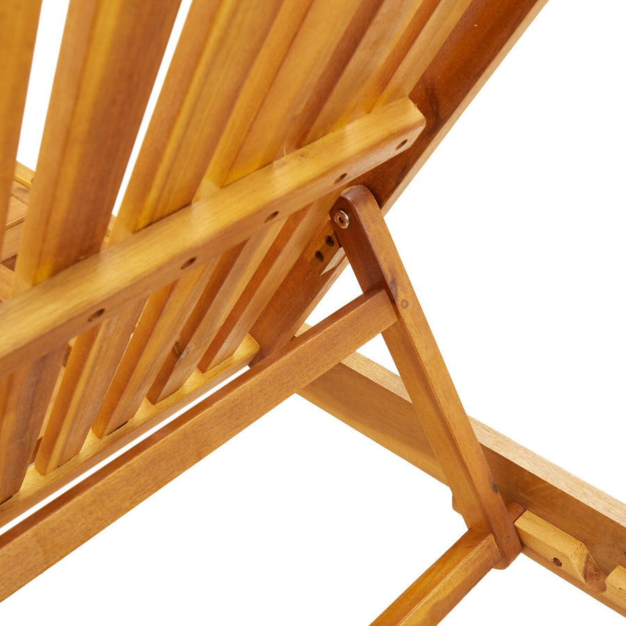 Ligstoelen 2 Stuks Met Wielen En Kussen Van Massief Acaciahout Donker grijs 2x ligstoel