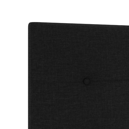 Bedframe Zwart 140X200 Cm Stof Crème