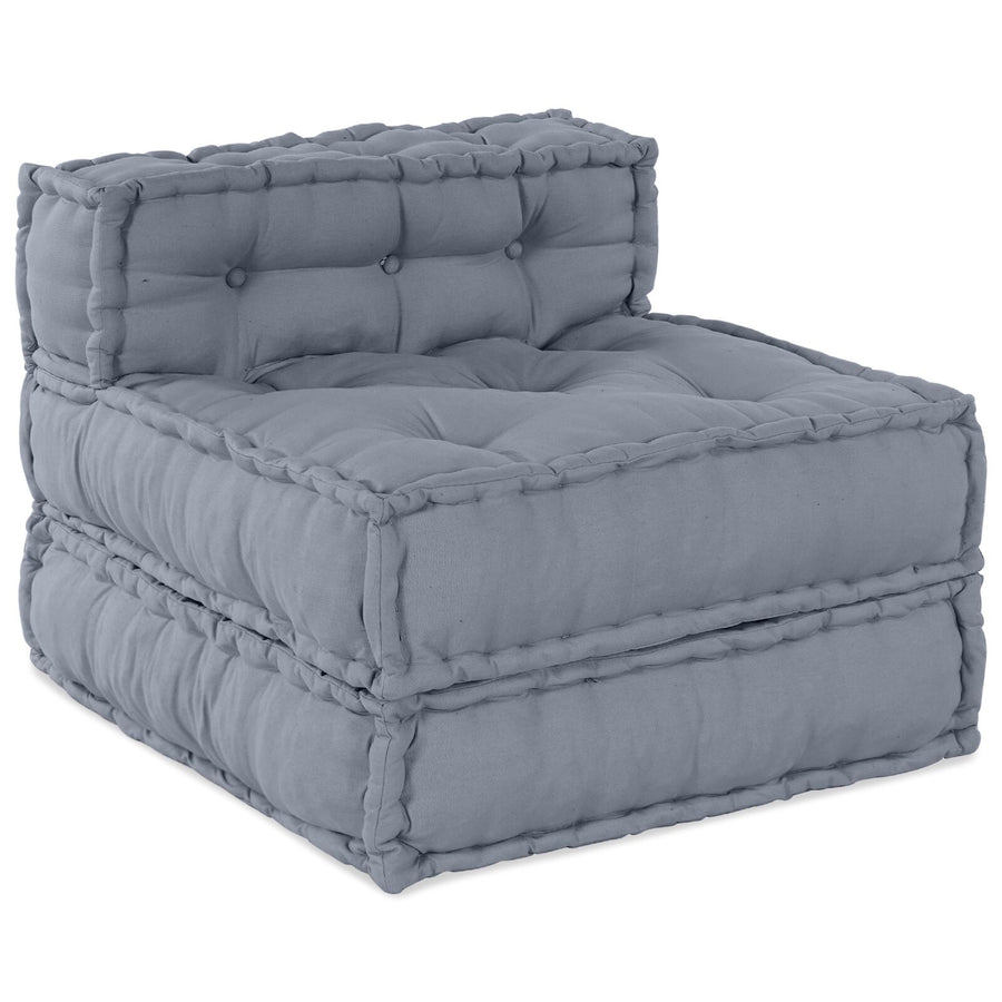 Modular Poef 70X70X54 Stof Grijs 70 x 70 x 54 cm Middelgrote sofa