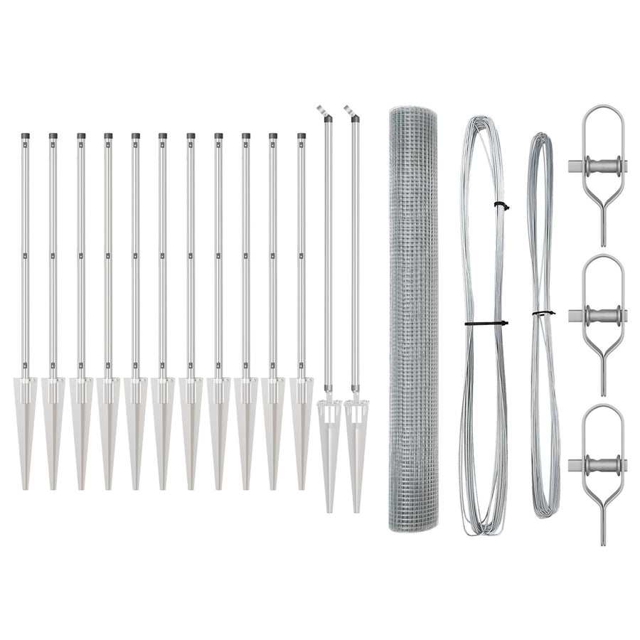 Gelast Draadhek Met 13 Spijkerposts 1,4X25 M Gegalvaniseerd Staal Gegalvaniseerd Staal