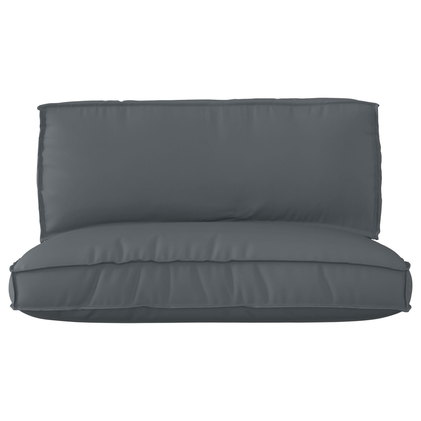 Pallet Kussen Set Set Van 2 Anthraciet Polyester Standaard