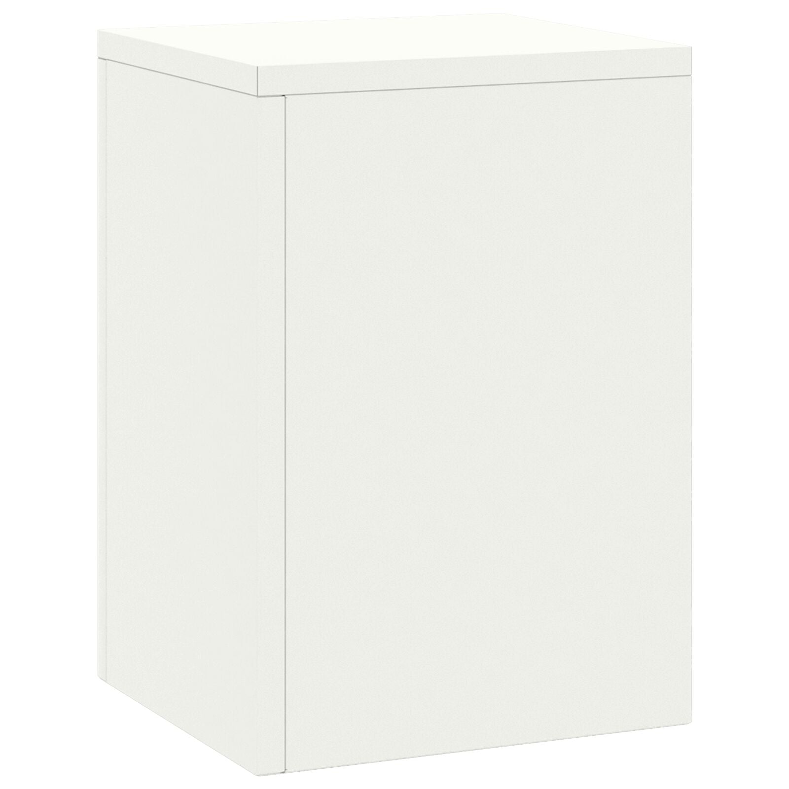 Buiten Plantenstands Pilar 2 Stuks 24X24X35 Cm Staal Wit 2x (35 cm)