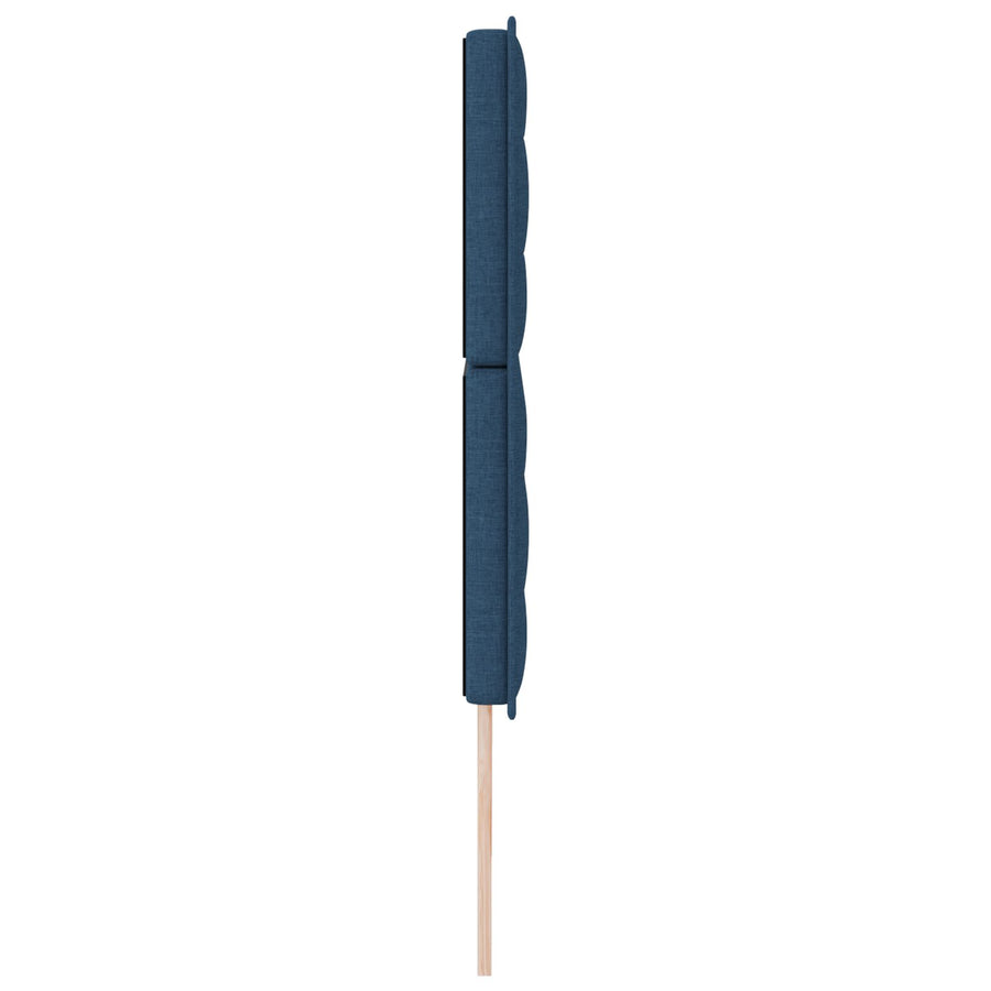 Hoofdbord Lijnen Ontwerp Stof Blauw 180 cm Hoog hoofdbord