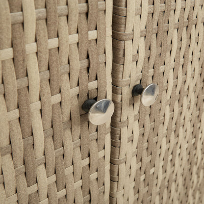 Opbergkast 100X36X102 Cm Rattan Beige